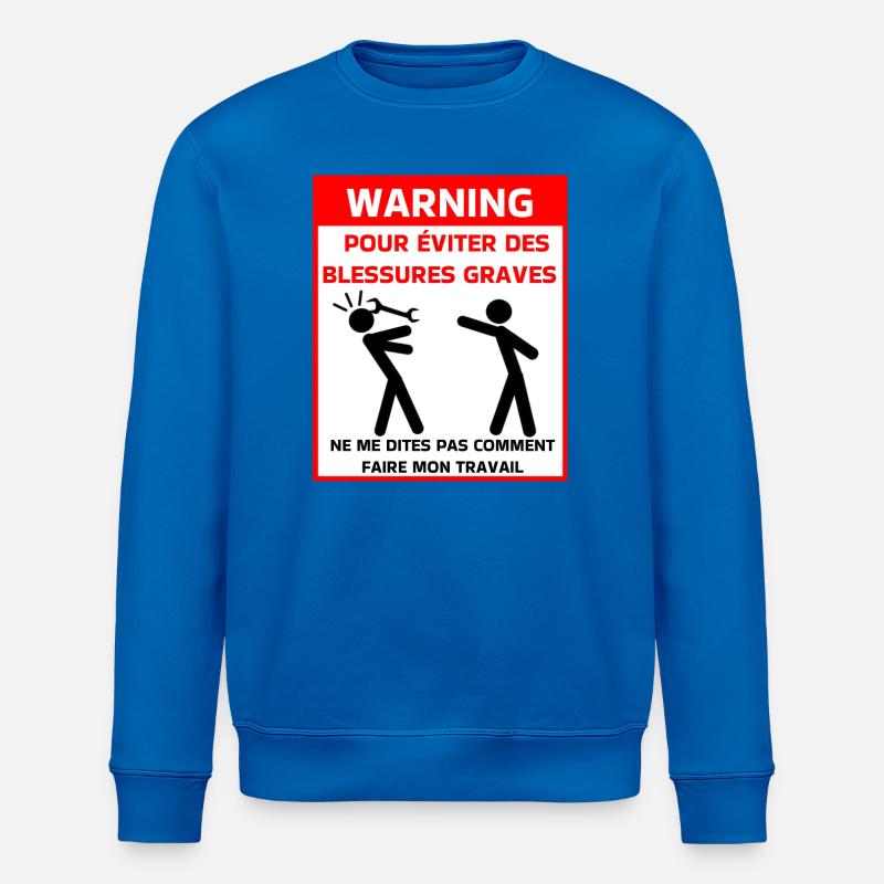 Sicherheitshinweis t - Stanley/Stella Unisex Bio-Sweatshirt ROLLER - Königsblau