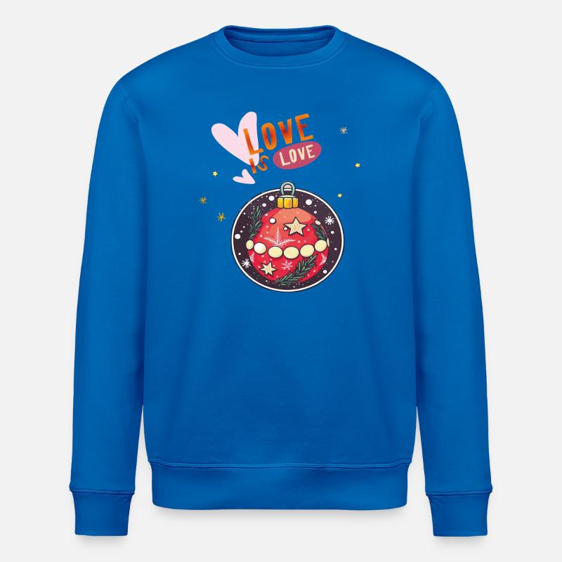 Weihnachtskugel - Stanley/Stella Unisex Bio-Sweatshirt ROLLER - Königsblau