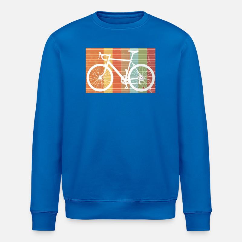 Retro Bicycle Silhouette de VTT - Sweat bio ROLLER Stanley/Stella Unisexe - bleu roi