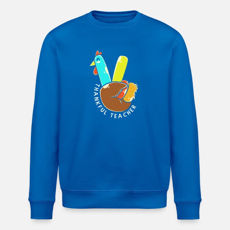 Thanksgiving Lehrerin Lehrer - Stanley/Stella Unisex Bio-Sweatshirt ROLLER - Königsblau
