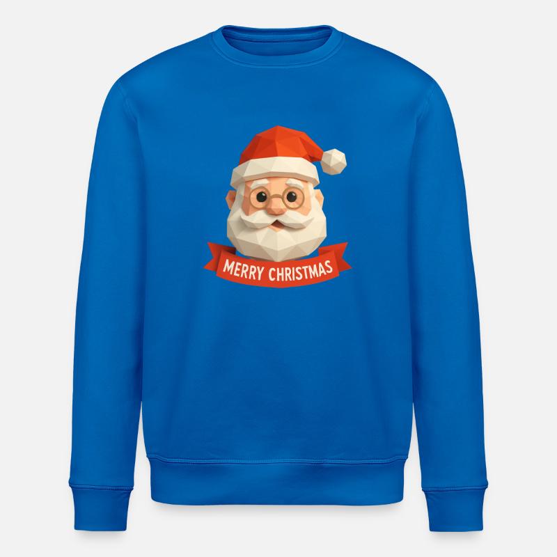 Polygon Weihnachtsmann – Modern Merry Christmas - Stanley/Stella Unisex Bio-Sweatshirt ROLLER - Königsblau