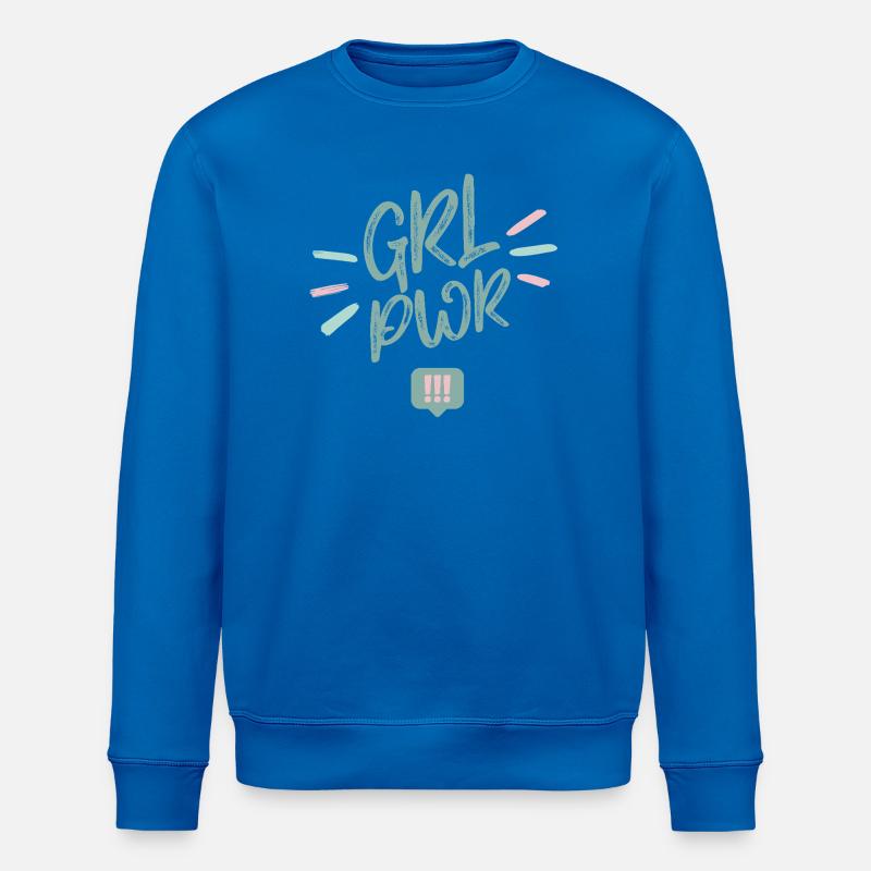 Die Drei !!! Girl Power  - Stanley/Stella Unisex Bio-Sweatshirt ROLLER - Königsblau
