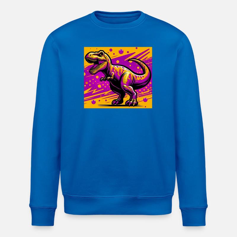Dinosaurier - Stanley/Stella Unisex Bio-Sweatshirt ROLLER - Königsblau