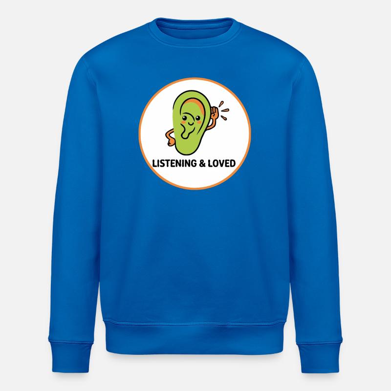 À l’écoute et aimé - Sweat bio ROLLER Stanley/Stella Unisexe - bleu roi