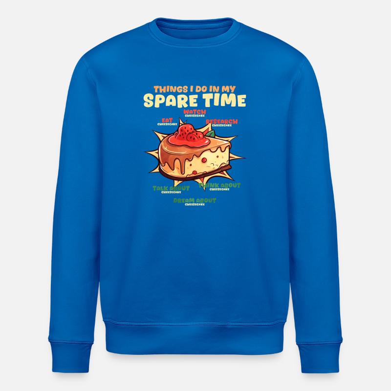 Gâteau Cheesecake - Sweat bio ROLLER Stanley/Stella Unisexe - bleu roi