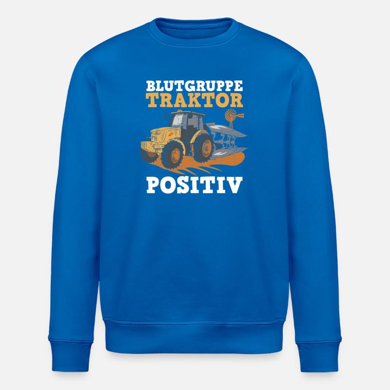 Landwirt Bauernhof Farmer Bauer Traktor - Stanley/Stella Unisex Bio-Sweatshirt ROLLER - Königsblau