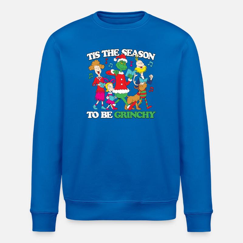 Le Grinch Saying Saison D’Être Grinchy - Sweat bio ROLLER Stanley/Stella Unisexe - bleu roi
