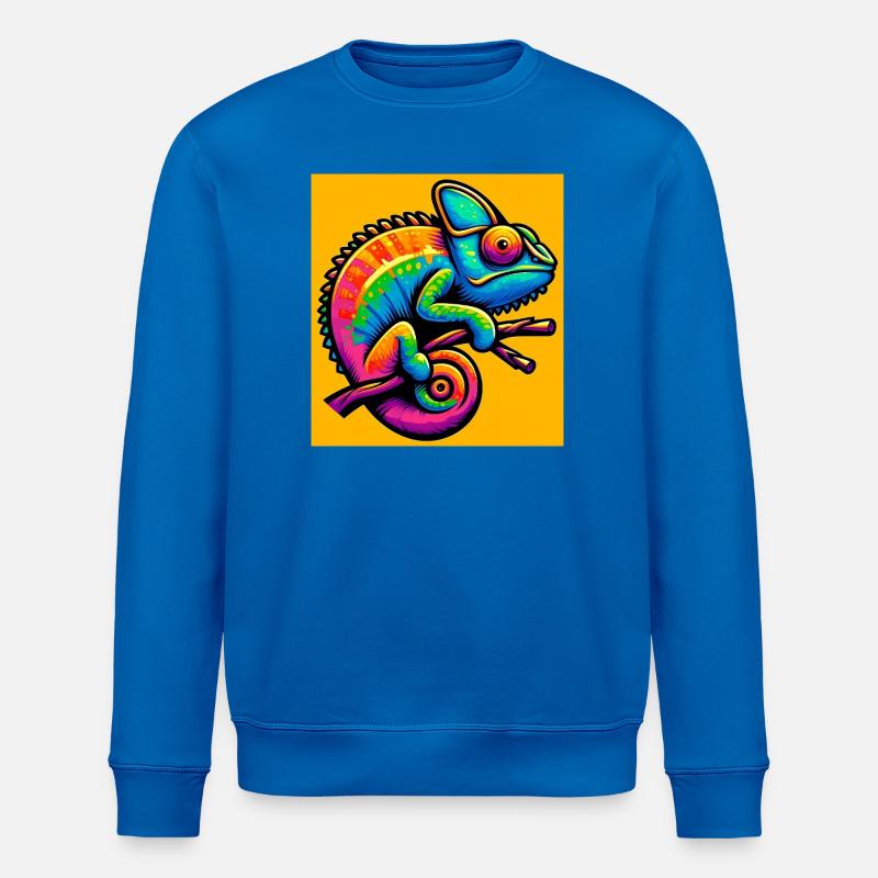 caméléon - Sweat bio ROLLER Stanley/Stella Unisexe - bleu roi