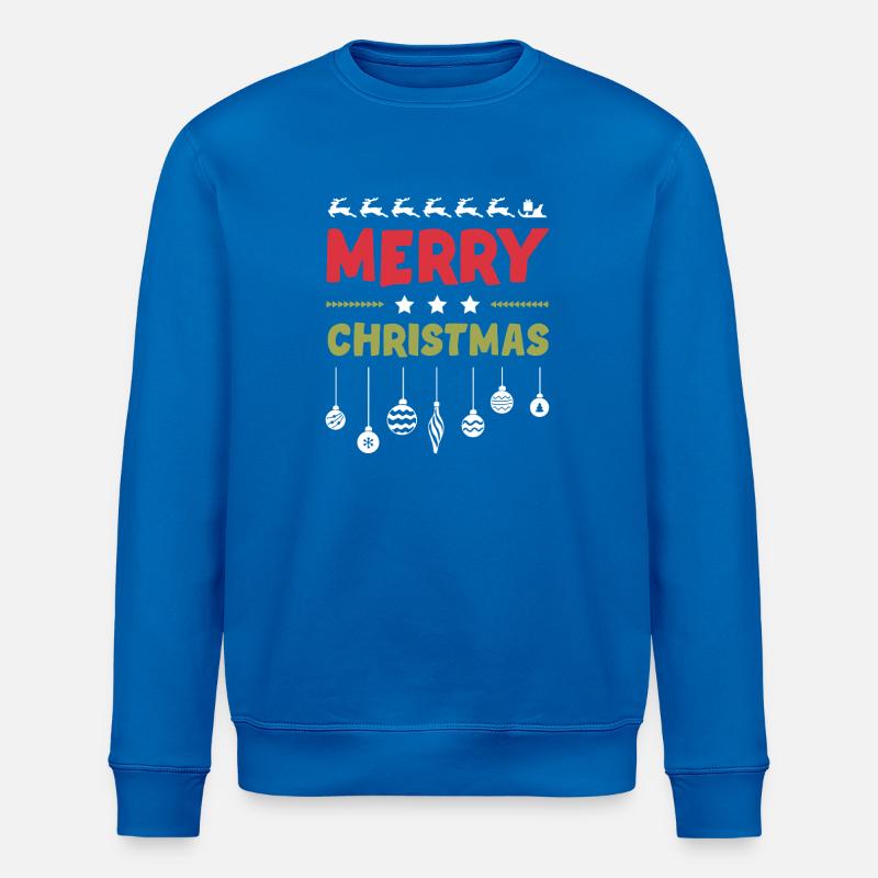 Frohe Weihnachten - Stanley/Stella Unisex Bio-Sweatshirt ROLLER - Königsblau