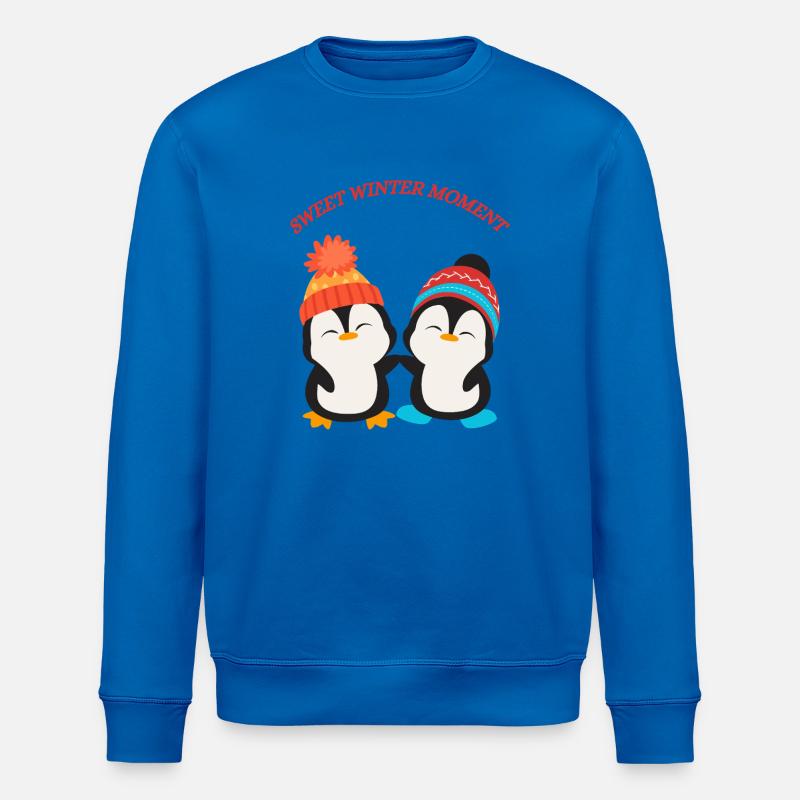 Fröhliche Pinguinfreunde - Stanley/Stella Unisex Bio-Sweatshirt ROLLER - Königsblau