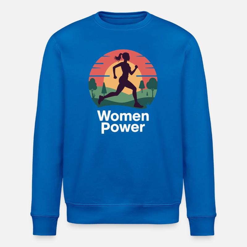 Frauen Power Run Sonnenaufgang - Stanley/Stella Unisex Bio-Sweatshirt ROLLER - Königsblau