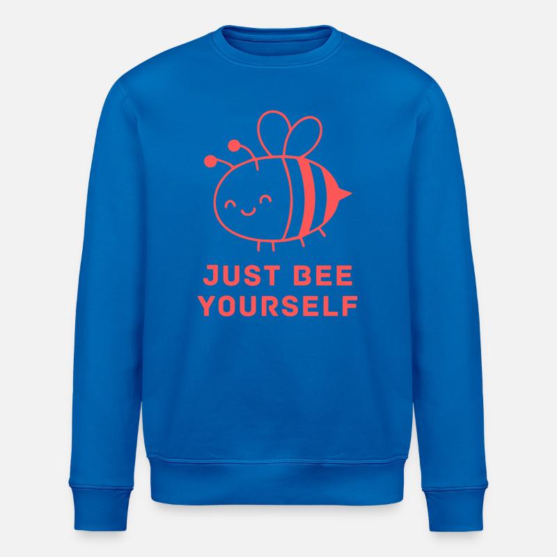 Biene dich einfach niedlich, Bienenlogo - Stanley/Stella Unisex Bio-Sweatshirt ROLLER - Königsblau