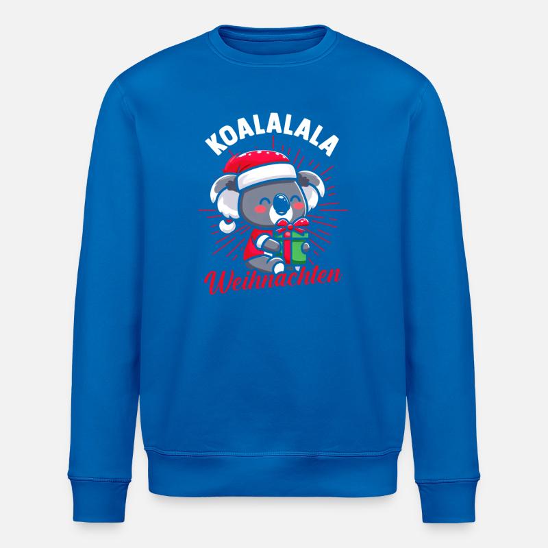Weihnachtsmann Koala Weihnachtszeit Weihnachts - Stanley/Stella Unisex Bio-Sweatshirt ROLLER - Königsblau
