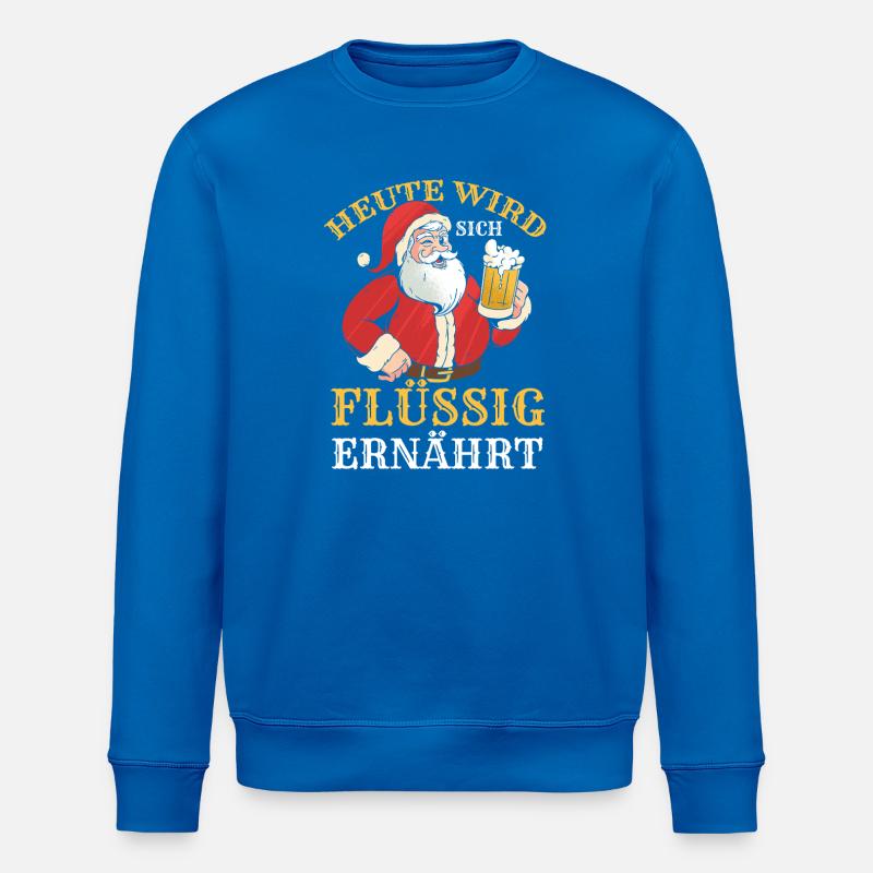 Père Noël Bière de Noël - Sweat bio ROLLER Stanley/Stella Unisexe - bleu roi