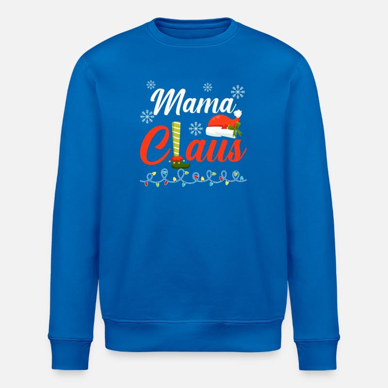 Noël Maman Noël - Sweat bio ROLLER Stanley/Stella Unisexe - bleu roi