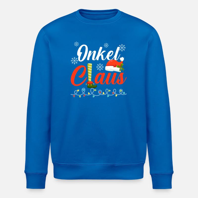 Père Noël Oncle Noël - Sweat bio ROLLER Stanley/Stella Unisexe - bleu roi