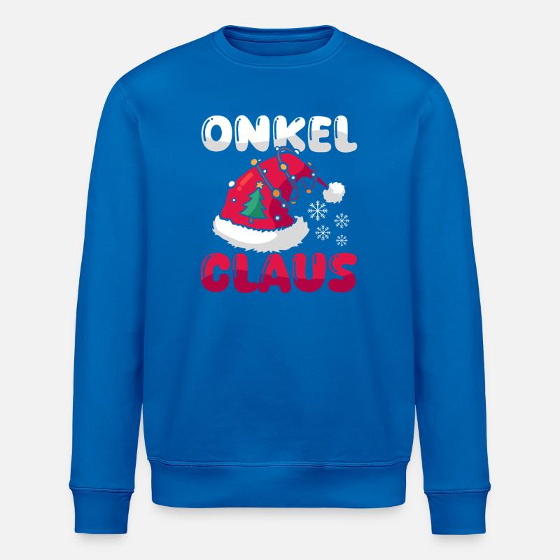Père Noël Oncle Noël - Sweat bio ROLLER Stanley/Stella Unisexe - bleu roi