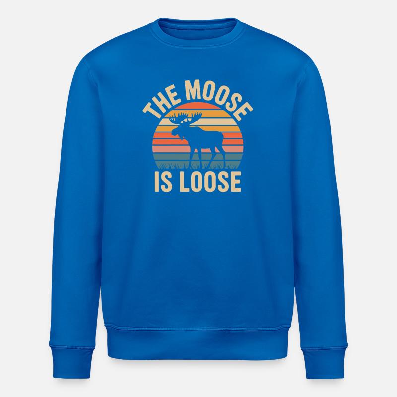 Moose Sunset ist locker - Stanley/Stella Unisex Bio-Sweatshirt ROLLER - Königsblau