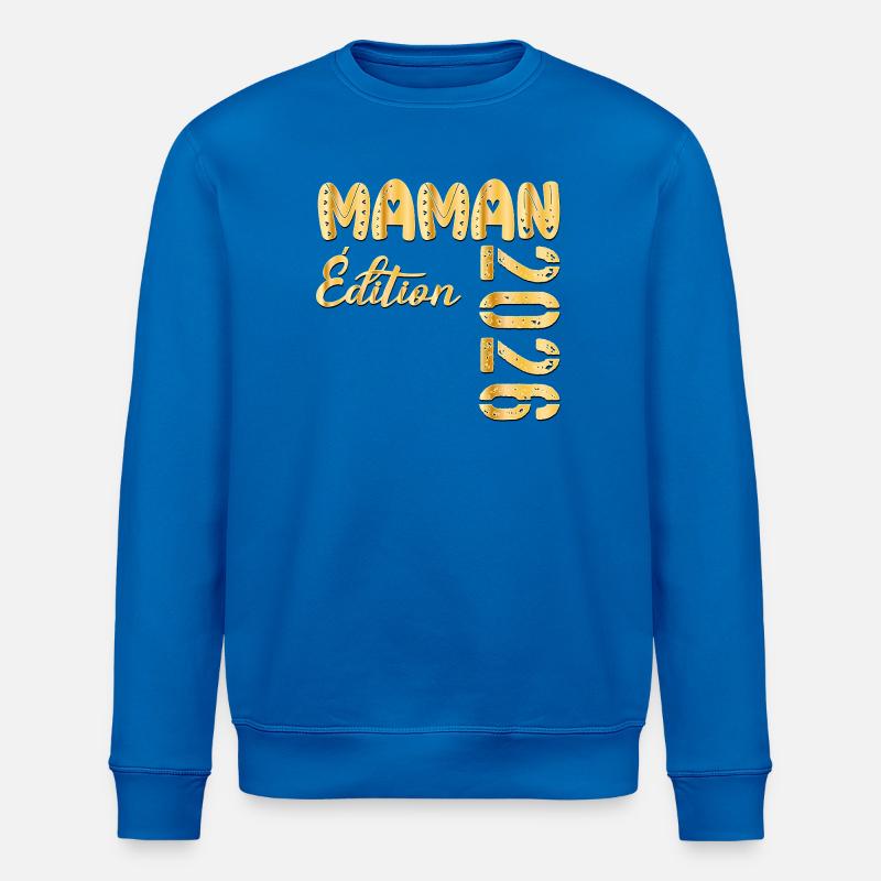 Maman 2026 Édition - Sweat bio ROLLER Stanley/Stella Unisexe - bleu roi
