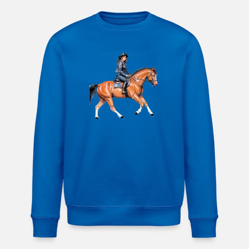 Pferde - Stanley/Stella Unisex Bio-Sweatshirt ROLLER - Königsblau