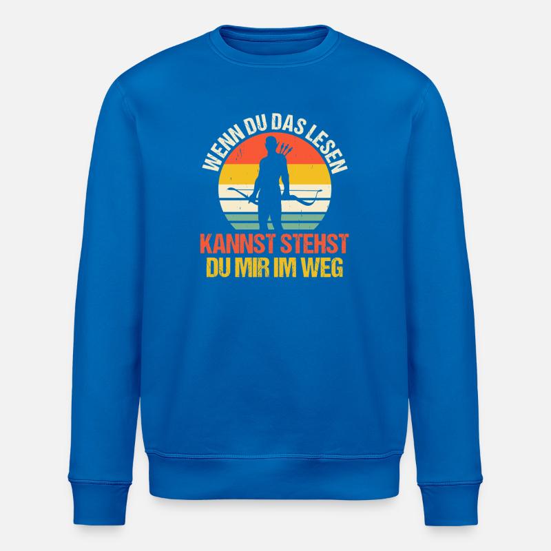 Bogenschütze Bogensport Bogenschießen - Stanley/Stella Unisex Bio-Sweatshirt ROLLER - Königsblau