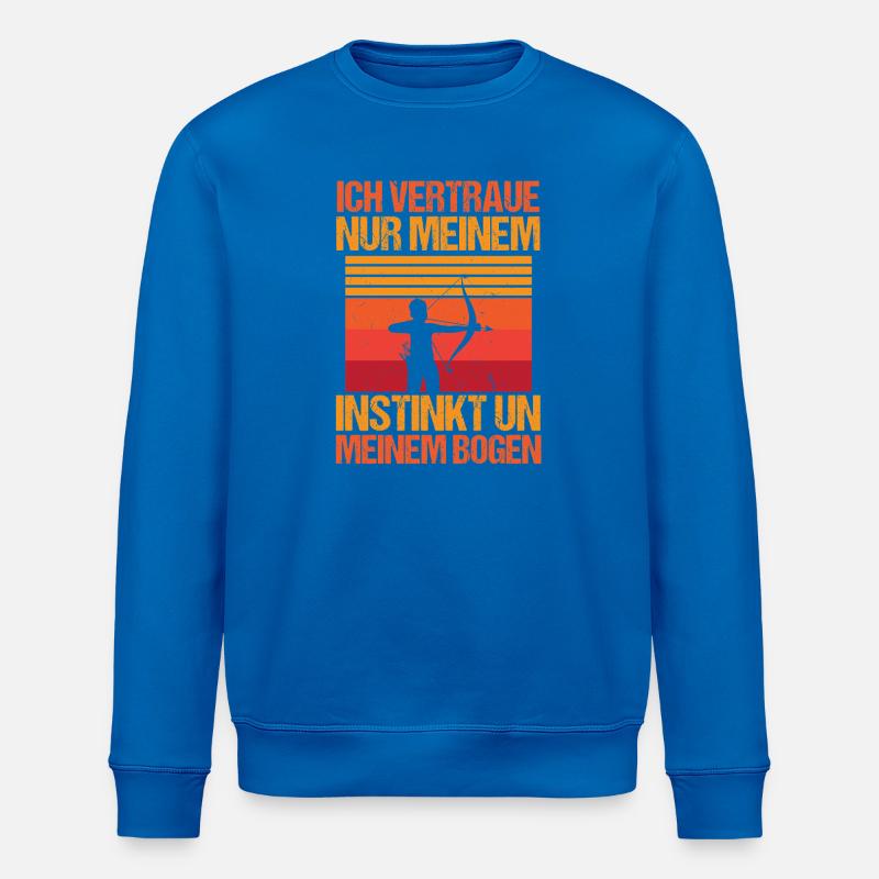 Bogenschütze Bogensport Bogenschießen - Stanley/Stella Unisex Bio-Sweatshirt ROLLER - Königsblau