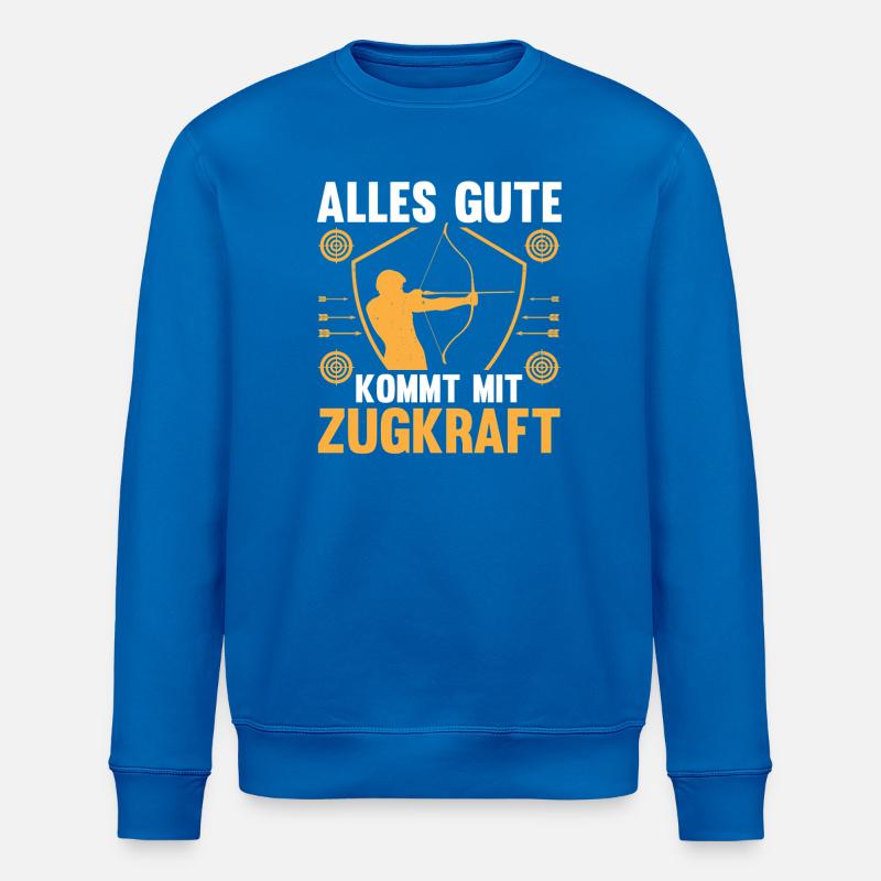 Bogenschütze Bogensport Bogenschießen - Stanley/Stella Unisex Bio-Sweatshirt ROLLER - Königsblau