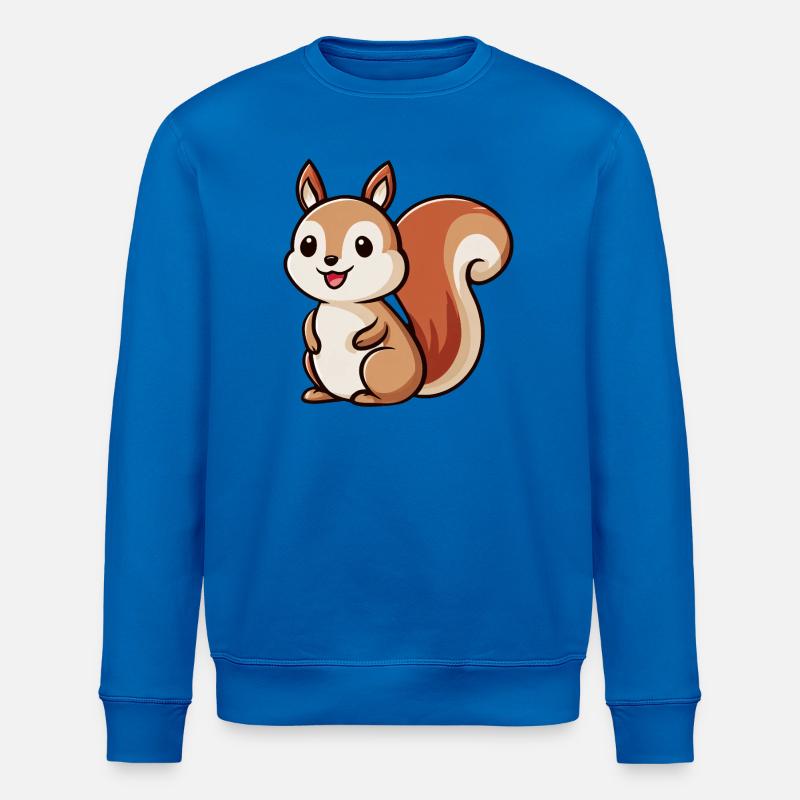 Verspielter Eichhörnchen-Zauber - Stanley/Stella Unisex Bio-Sweatshirt ROLLER - Königsblau
