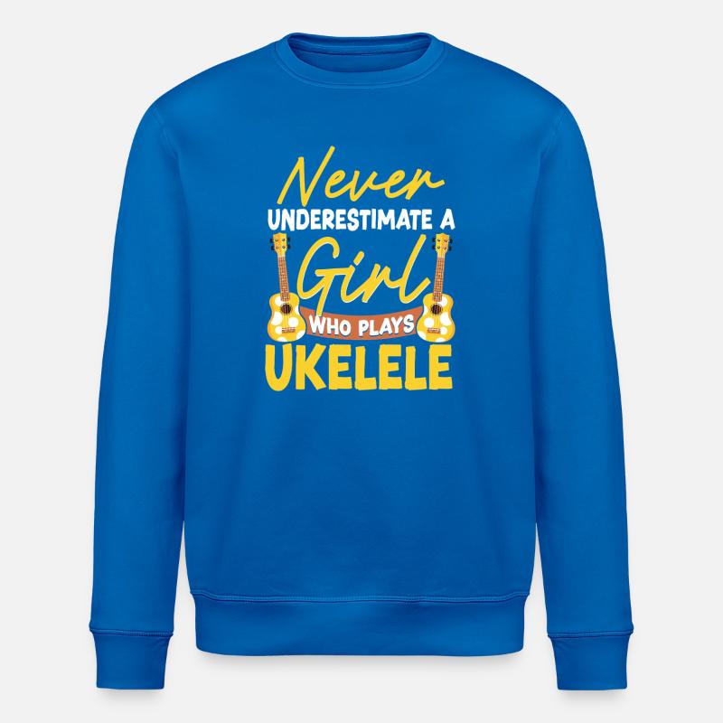 Ukulélé hawaïen Ukulélé Girl Never - Sweat bio ROLLER Stanley/Stella Unisexe - bleu roi