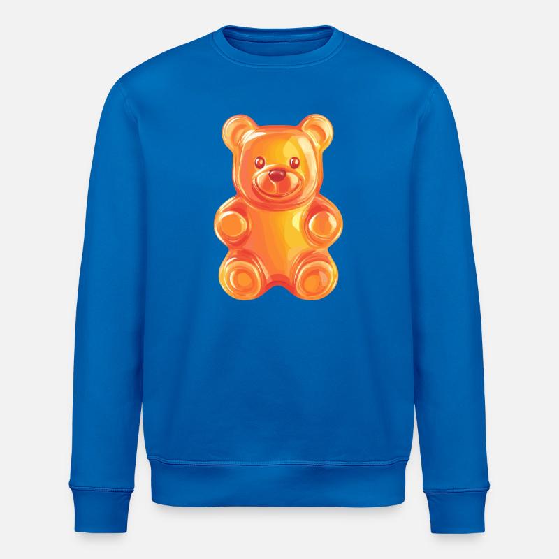 Illustration Gummy Bear Néon Orange - Sweat bio ROLLER Stanley/Stella Unisexe - bleu roi