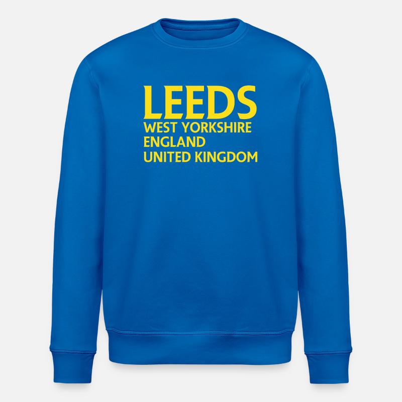 Leeds – England Liedtextdesign - Stanley/Stella Unisex Bio-Sweatshirt ROLLER - Königsblau