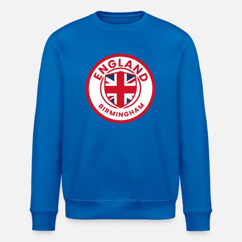 Drapeau emblème de l’Angleterre de Birmingham - Sweat bio ROLLER Stanley/Stella Unisexe - bleu roi