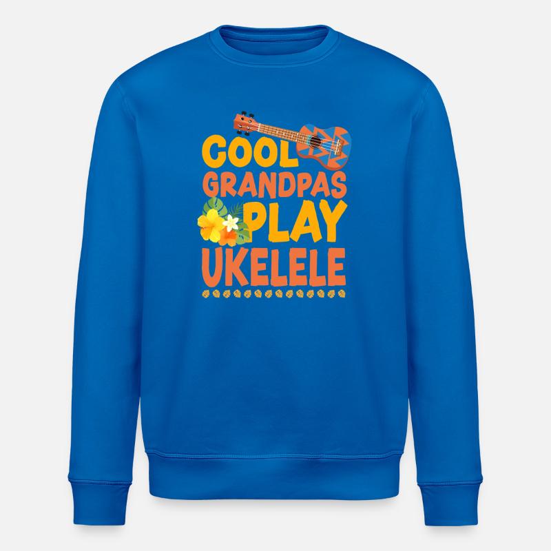 Ukulélé hawaïen uke Grand-parents cool - Sweat bio ROLLER Stanley/Stella Unisexe - bleu roi