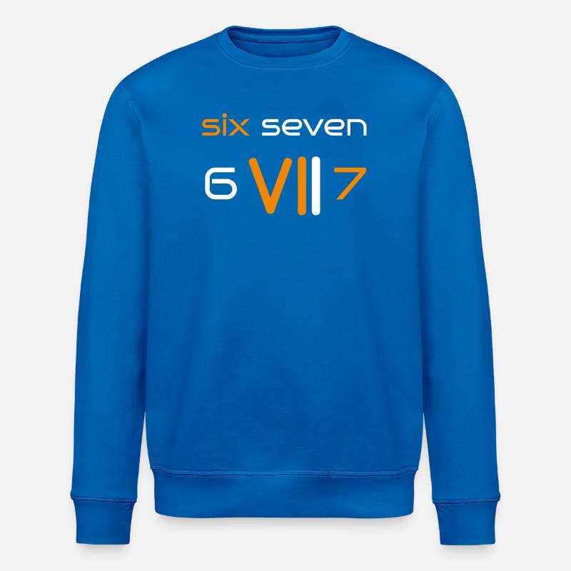 six seven 6 7 - Stanley/Stella Unisex Bio-Sweatshirt ROLLER - Königsblau