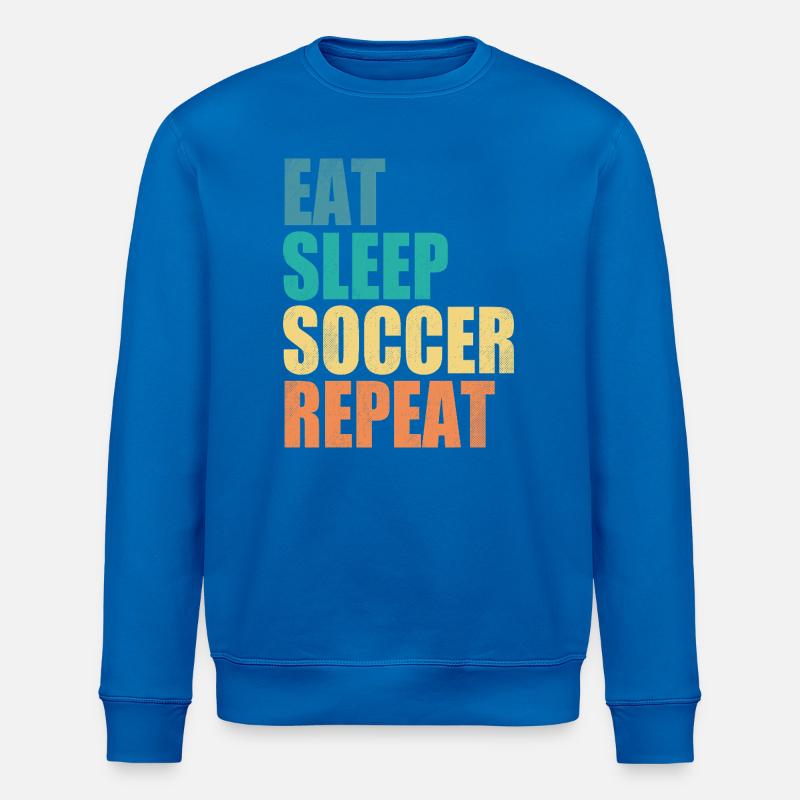 Manger dormir Soccer Répéter - Sweat bio ROLLER Stanley/Stella Unisexe - bleu roi