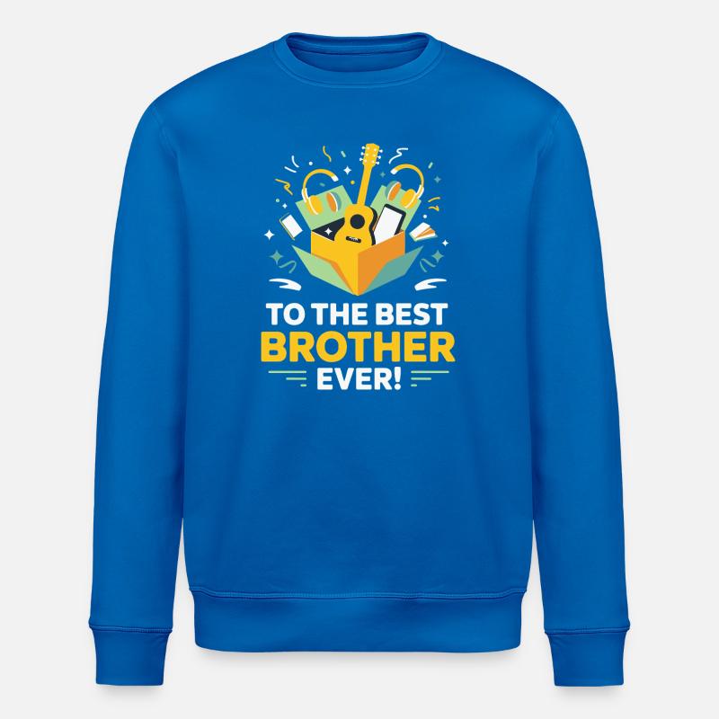 Bester Bruder aller Zeiten Geschenkbox-Musik - Stanley/Stella Unisex Bio-Sweatshirt ROLLER - Königsblau