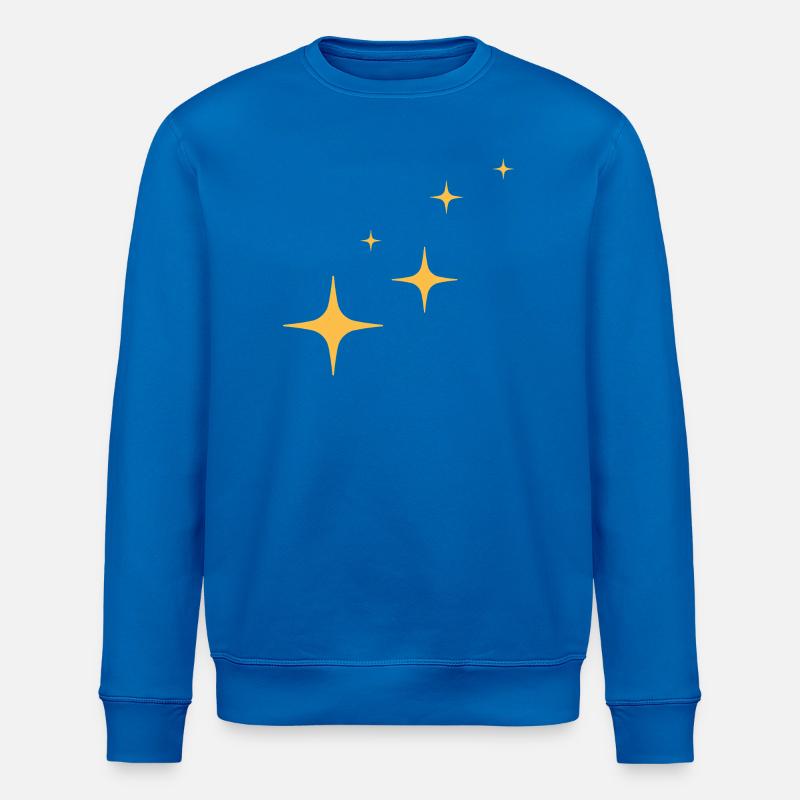 Sparkle - Paillettes - Étoiles - Sweat bio ROLLER Stanley/Stella Unisexe - bleu roi
