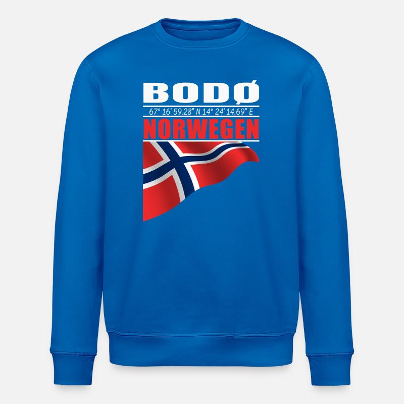 Bodø  - Stanley/Stella Unisex Bio-Sweatshirt ROLLER - Königsblau