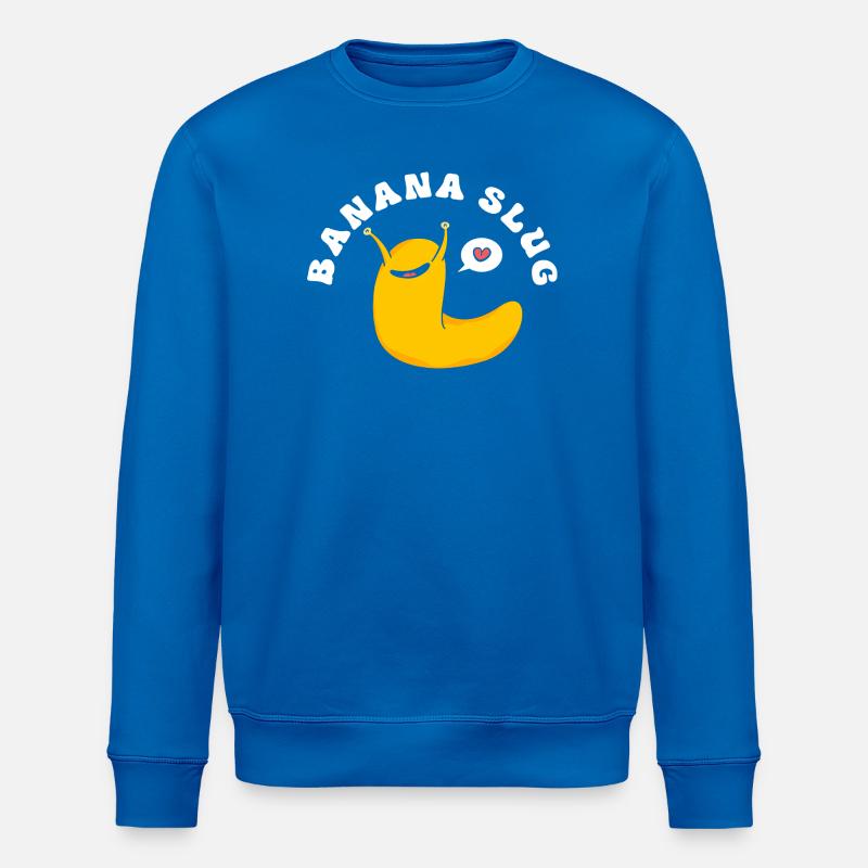 banana snail - Stanley/Stella ROLLER Unisex Organic Sweatshirt - royal blue