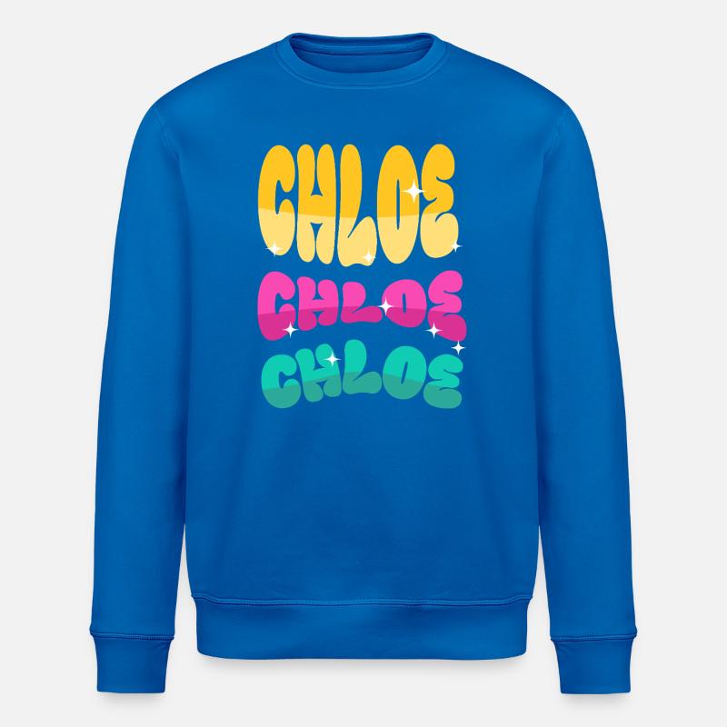 Chloe Mädchen Vorname  - Stanley/Stella Unisex Bio-Sweatshirt ROLLER - Königsblau