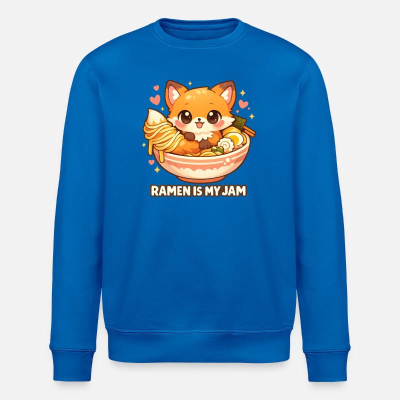Ramen Fox Kawaii Nudelsuppe - Stanley/Stella Unisex Bio-Sweatshirt ROLLER - Königsblau