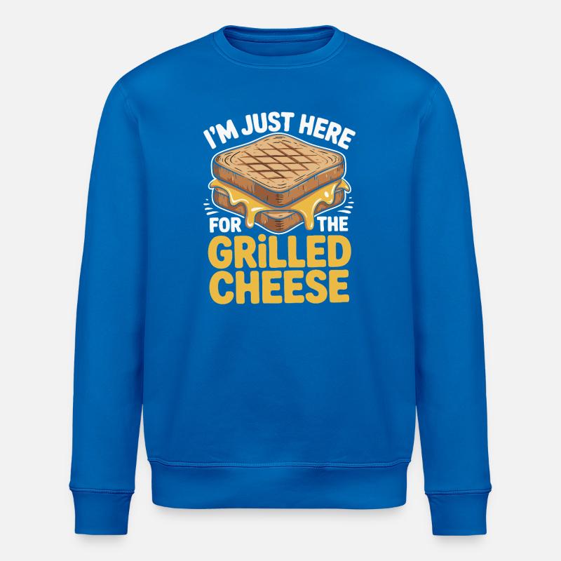 Grilled Cheese Lover - I’m Just Here - Stanley/Stella Unisex Bio-Sweatshirt ROLLER - Königsblau