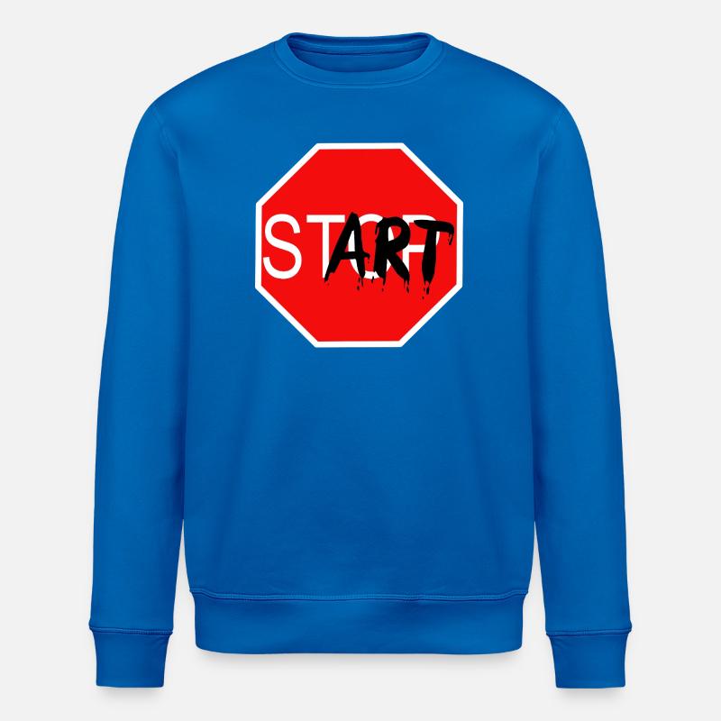 Panneau de démarrage Graffiti Panneau d’arrêt - Sweat bio ROLLER Stanley/Stella Unisexe - bleu roi