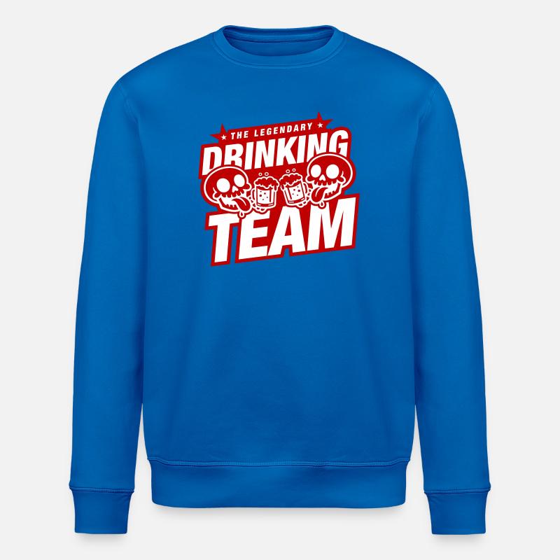 Drinking Team Skelett Bier - Stanley/Stella Unisex Bio-Sweatshirt ROLLER - Königsblau