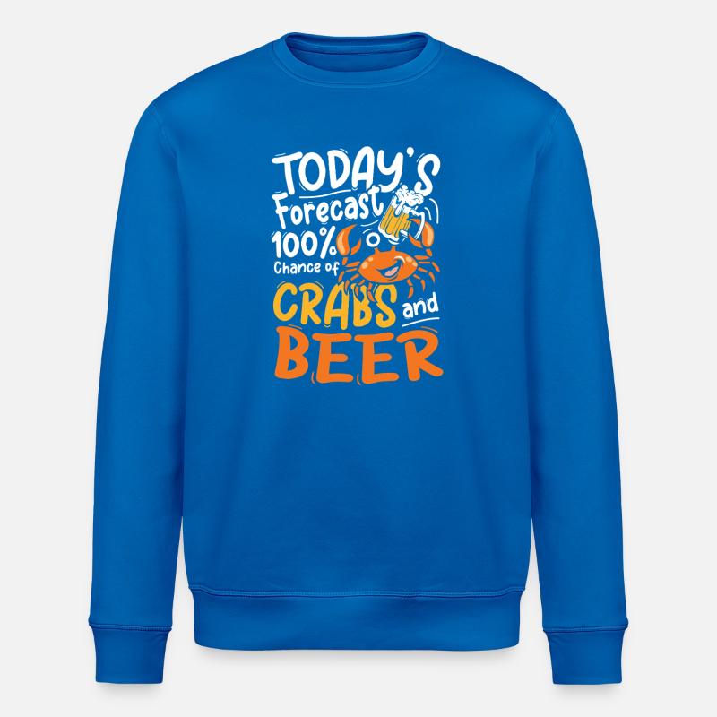 Krebs und Bier Vorhersage Design - Stanley/Stella Unisex Bio-Sweatshirt ROLLER - Königsblau