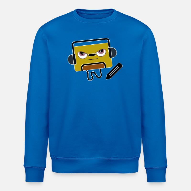 BlockAudio Serious Writing Retro-Kassette - Stanley/Stella Unisex Bio-Sweatshirt ROLLER - Königsblau