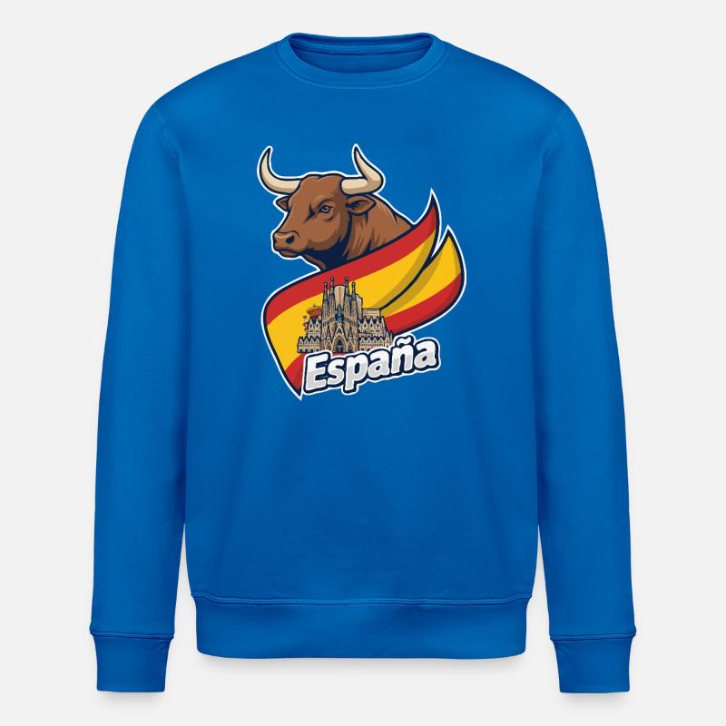 Toro Español con Barcelona - Stanley/Stella ROLLER Unisex Organic Sweatshirt - royal blue