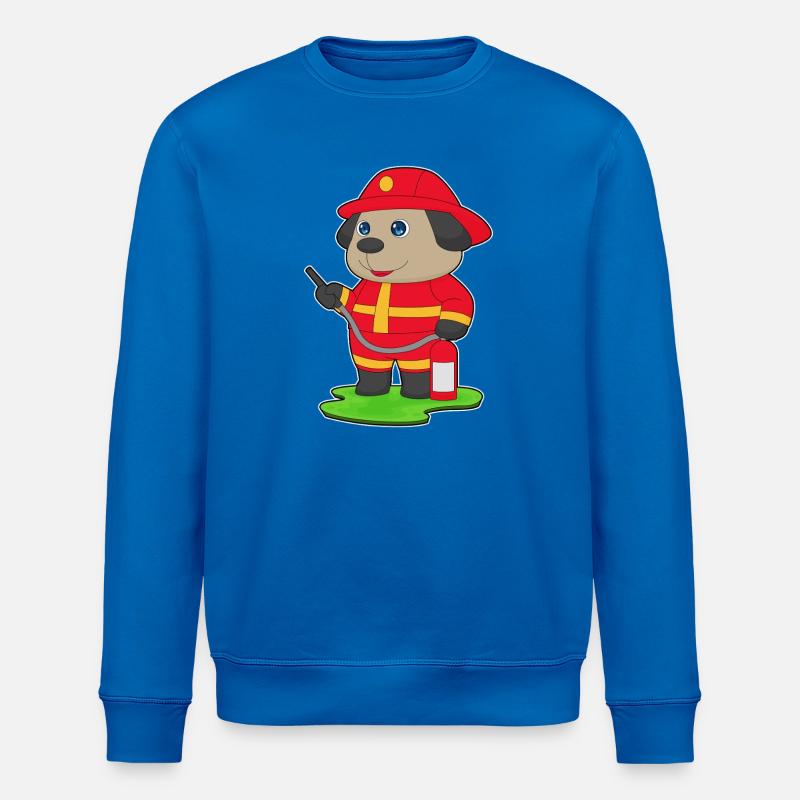 Pompier-chien Extincteur Brigade des pompiers - Sweat bio ROLLER Stanley/Stella Unisexe - bleu roi