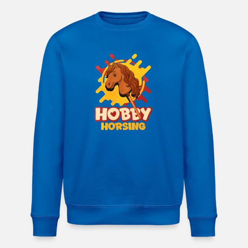 Hobby Horsing Pop Art Pferd - Stanley/Stella Unisex Bio-Sweatshirt ROLLER - Königsblau