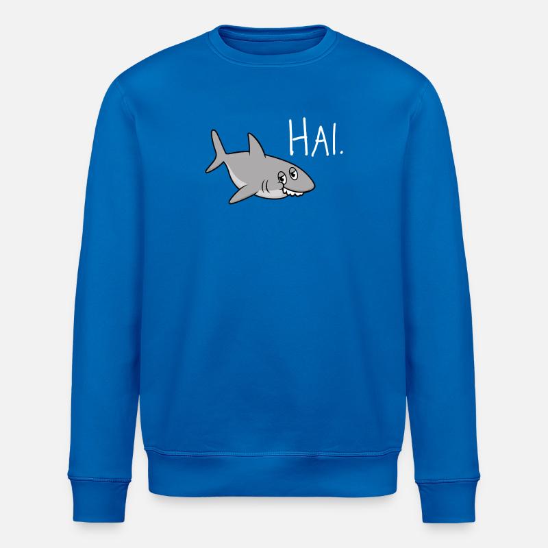Shark. – Funny statement with funny shark - Stanley/Stella ROLLER Unisex Organic Sweatshirt - royal blue